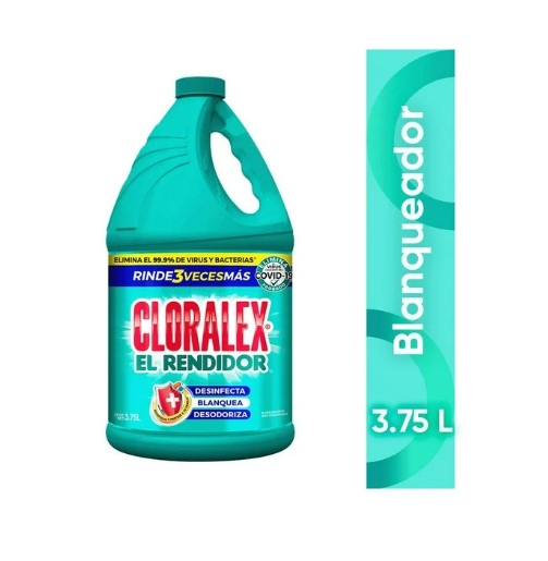 Blanqueador líquido Cloralex El Rendidor 3.75 l