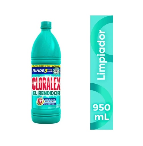 Blanqueador líquido Cloralex El Rendidor 950 ml