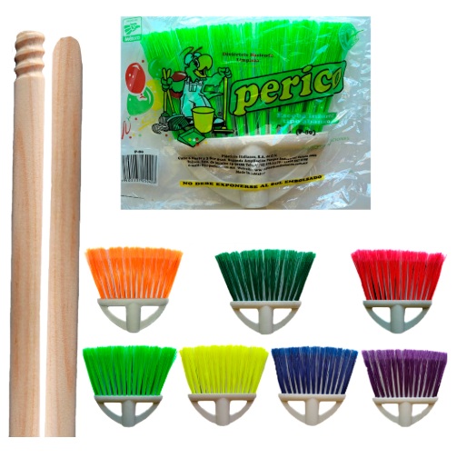 Escoba abanico suave perico