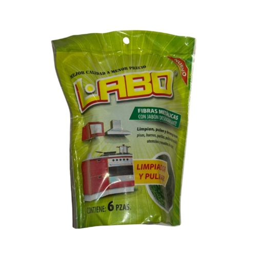 Fibras Metálicas Con Jabon Desengrasante 6 pz