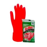 Vitex Guante látex doble capa Clásico limpia todo rojo Talla 8