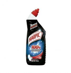 Limpiador desinfectante para inodoro Harpic 100% removedor de sarro 750 ml