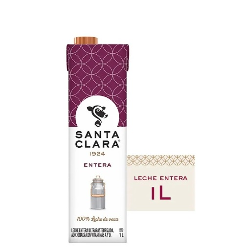 Leche Santa Clara Entera 1LT