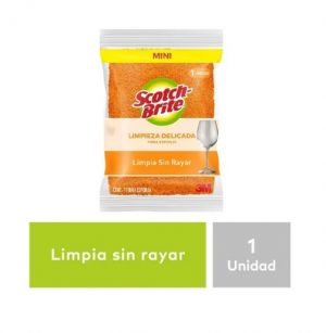 Fibra esponja Scotch Brite 3M cocina cero rayas 1 pza