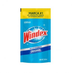 Limpiador Líquido para Vidrios y Superficies Windex Formulado con Vinage Repuesto de 500ml