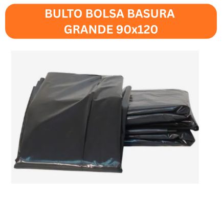 BULTO Bolsa De Basura Negra JUMBO 25KG 90X1.20M