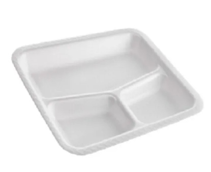 Plato Rectangular 3 Divisiones C20 PZAS
