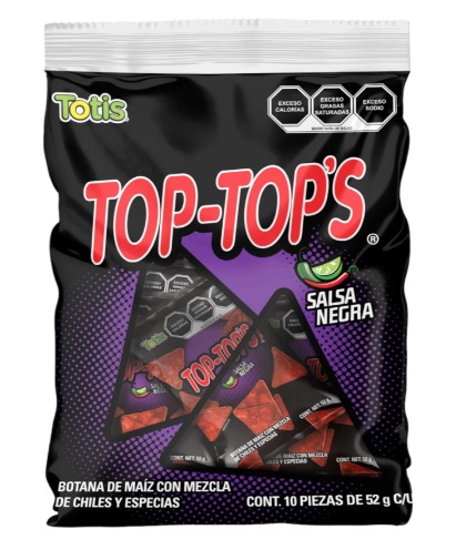 Tops Tops Salsa Negras C10 PIEZAS