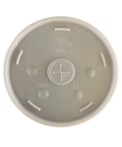 Tapa plastica Dart para contenedor medio y litro C100 PZAS